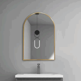Aluminium Framed ARCH Mirror 600mm