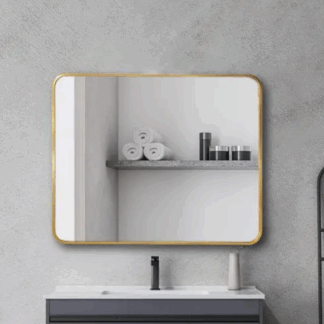 Aluminium Framed Rectangular Mirror 900mm
