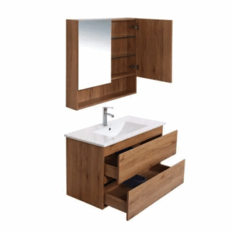 Luna 900mm Wall Hung Vanity with Ceramic Basin Top
