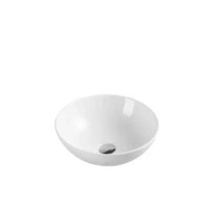 Spin 40 High Gloss White Above Counter Round Basin