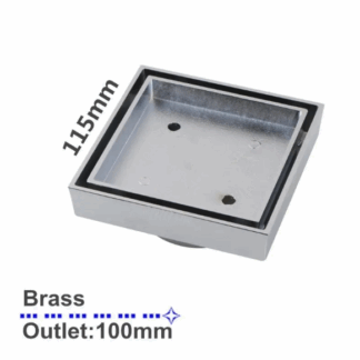 Square Smart Tile Insert Floor Waste Shower Grate Drain